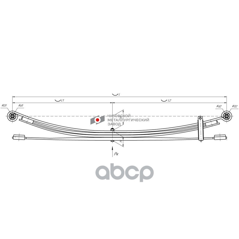 Рессора задняя 751204GZ-2912010-01-10