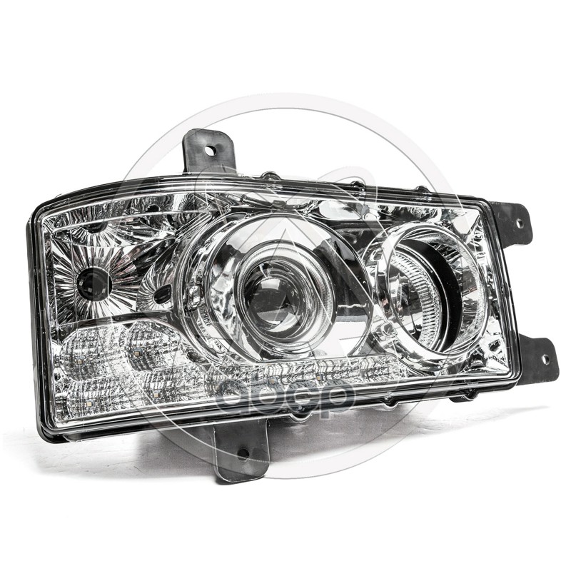 Фара головного света правая КАМАЗ-6520,6511,4308 правая (8 светодиодов) с ДХО AV