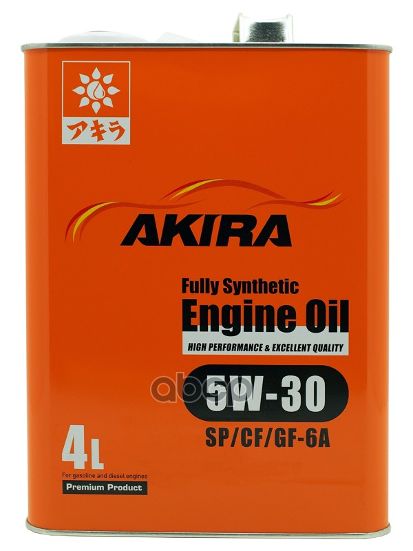 Масло AKIRA 5/30 ENGINE OIL синтетическое FS SP/CF/GF-6  4 л Япония A00032238-004