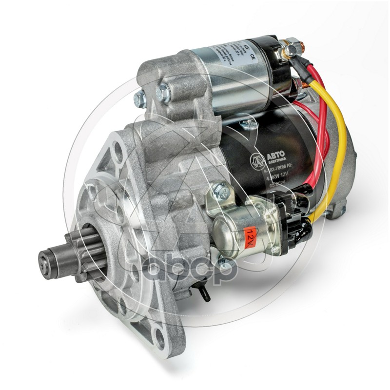 Стартер редукторный 9-182-780М AE (МТЗ-8082) ув.мощ. С ДОП. РЕЛЕ СМЕЩЕННЫЙ 12В 4