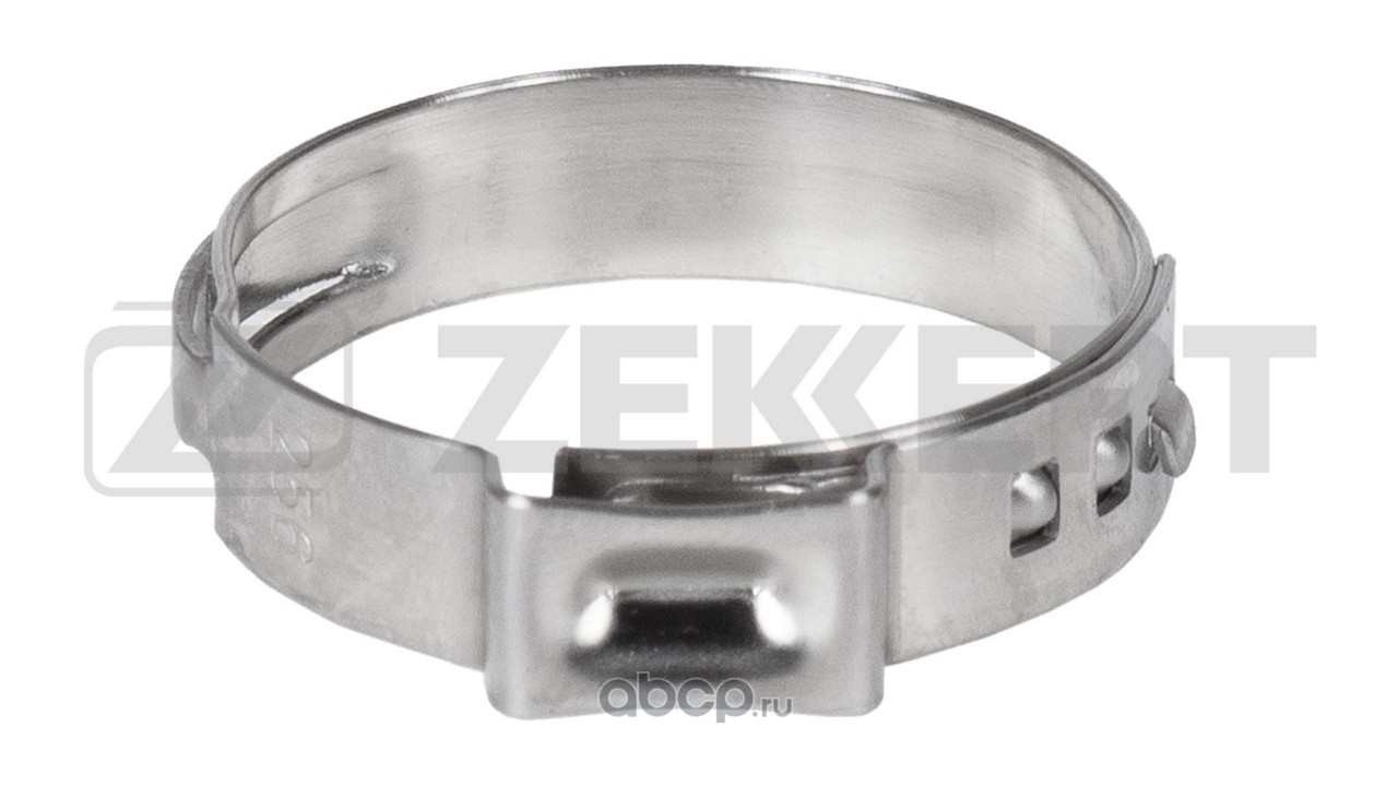 Zekkert BE5049 Хомут ушковый 22,4-25,6 мм (нерж. сталь)