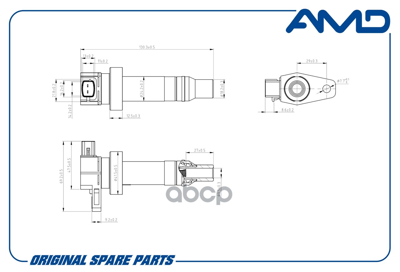 Катушка зажигания HYUNDAI Solaris 10->/ i20 08->/ KIA Rio III 10->