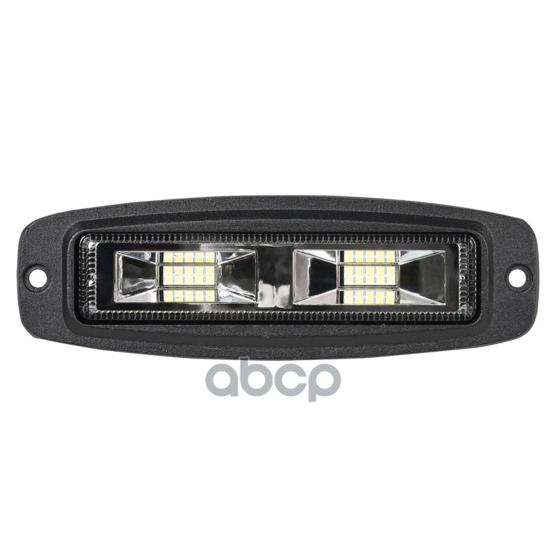 Фара светодиод. прямоугольная врезная, 8LED, рассеянный свет, 16Вт, 186х60х36мм, 12/24В, PLUS Airlin ALED038