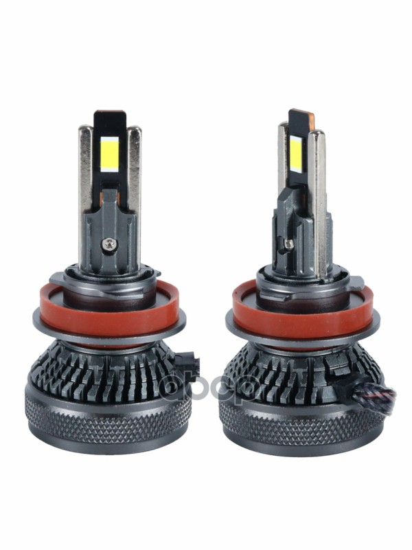 Светодиодные лампы H11 (с вентилятором) (2шт) 12-50V,70W/шт,6000K,3570 чип,14000