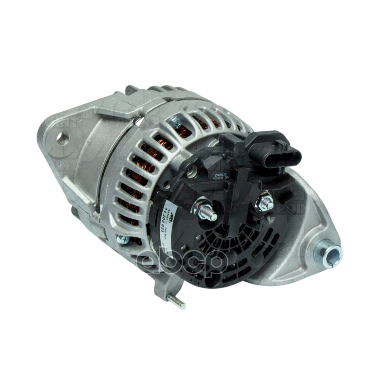 Генератор VOLVO 28V 80A (O шкива 73 мм) посадочное 13,2 мм (Mahle)