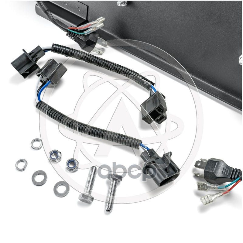 Фара МТЗ передняя круг.светодиодная комплект с ДХО,с поворот,с рамкой крепления