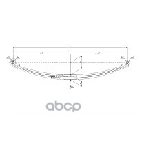 6516V8-2902012-00 Рессора передняя для МАЗ 6516, 6430С 3 листа