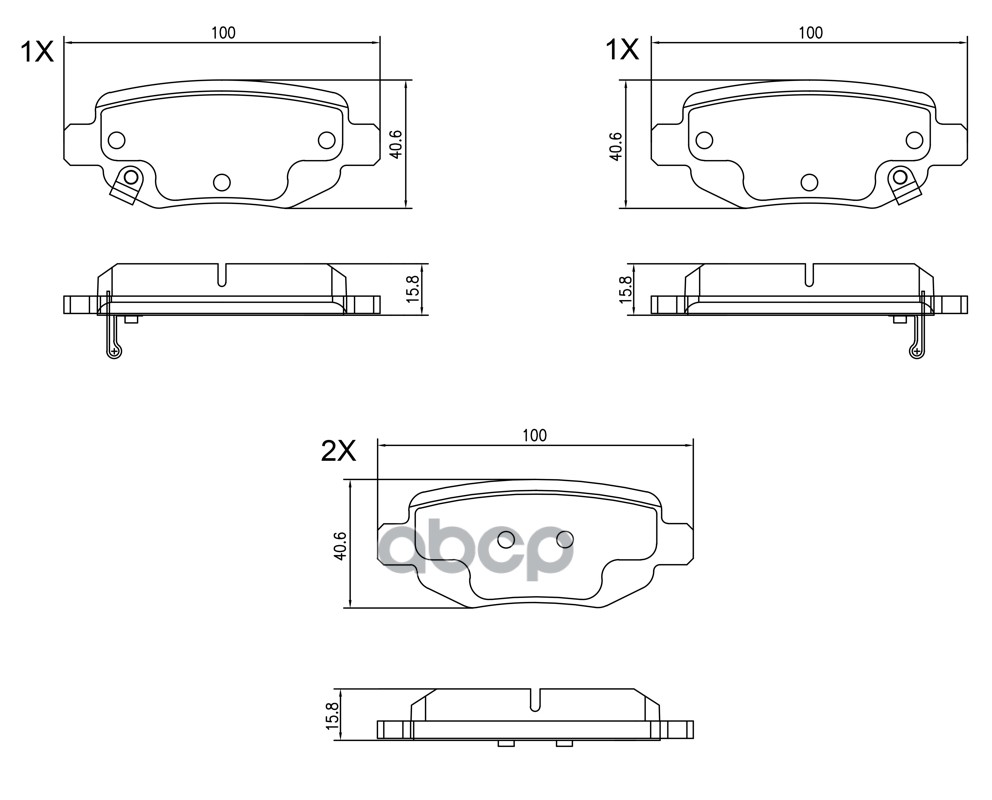 CN106 Колодки тормозные задние BARNETT