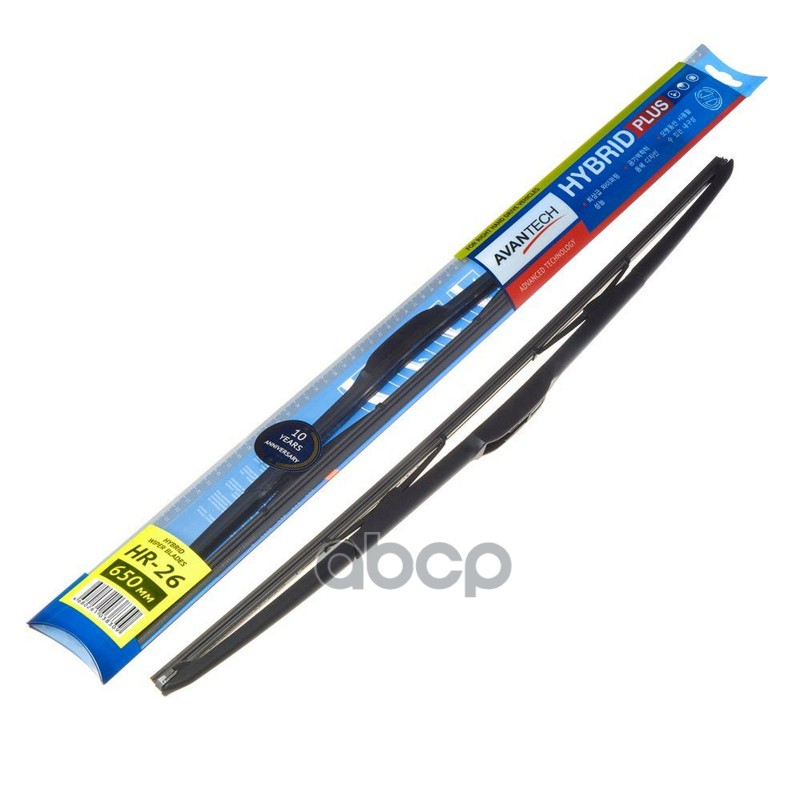 Щетка стеклоочистителя гибридная на правый руль Avantech Hybrid 650мм ( 26'' ) 76620SZTAG010M1 / 76620TF0G011M1 / 80534900 / 8522212840 / 85222-12840 / 8522252170 / 8522275010 / 85222-75010 / 8522275011 / 85222-75011 / 8522276010 / 85222-76010 / 983502V50