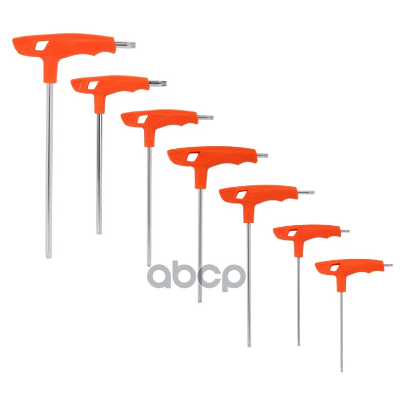 Набор ключей Т-образных TORX с отв. 7пр. (Т10,Т15,Т20,Т25,Т30,Т40,Т45)