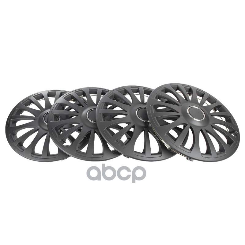 Колпаки R14 Sapphire 4шт (черно-матовые) ABS-пластик ARNEZI A0702036