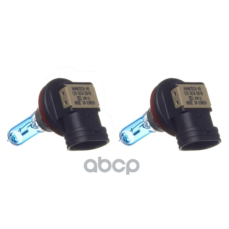 Лампа высокотемпературная Avantech H9 12V 65W (120W) 5000K, комплект 2 шт.