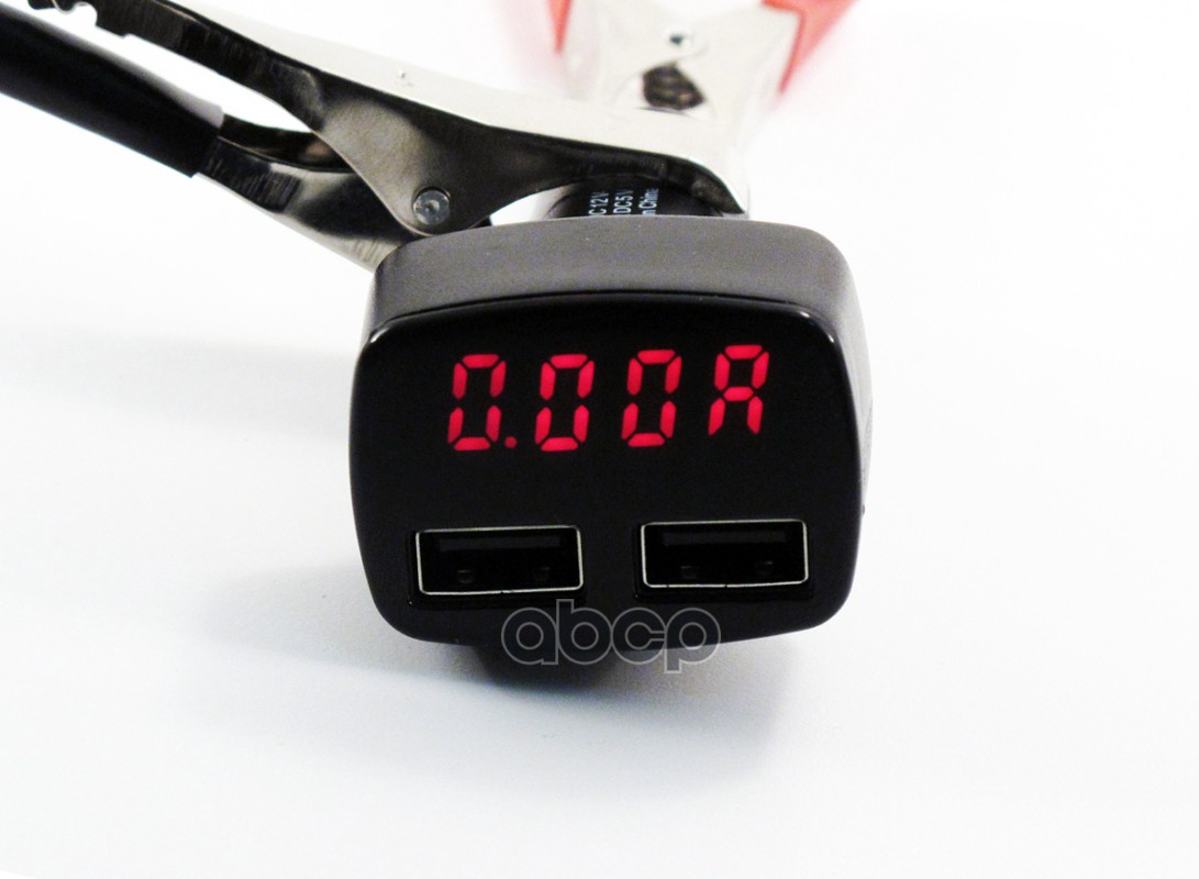 Вольтметр напряжения (12/24V) (в прикуриватель, 4 в1(термометр,амперметр,зарядка