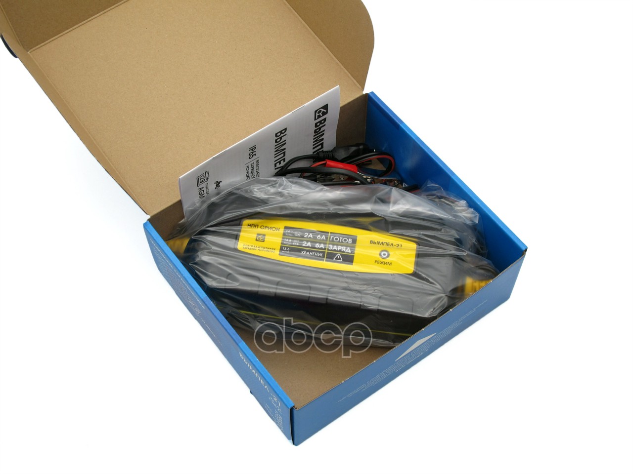 Устроиство зарядное Вымпел 12V 6A Вымпел-21 (автомат, светодиод)