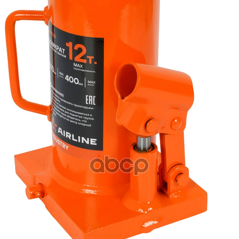 Домкрат бутылочный сварной 12т 210-400мм INDUSTRY