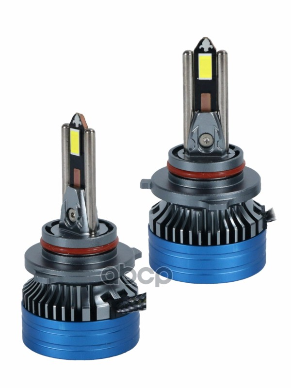 Светодиодные лампы 9006 (с вентилятором) 12-60V,55W/шт,3570 чип,6500K,5500LM