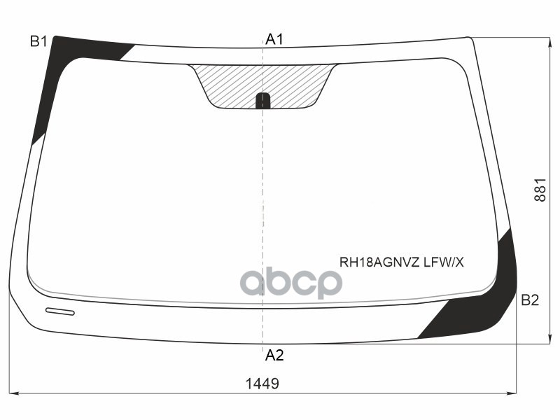 Стекло лобовое Geely Atlas 16-22 XYG арт. RH18AGNVZ LFW/X
