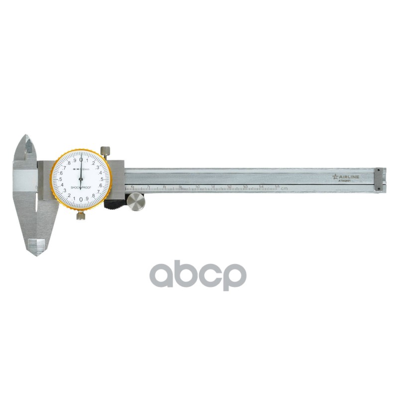 Штангенциркуль стрелочный 150мм шаг 0.02мм, стальной, глубиномер, кейс