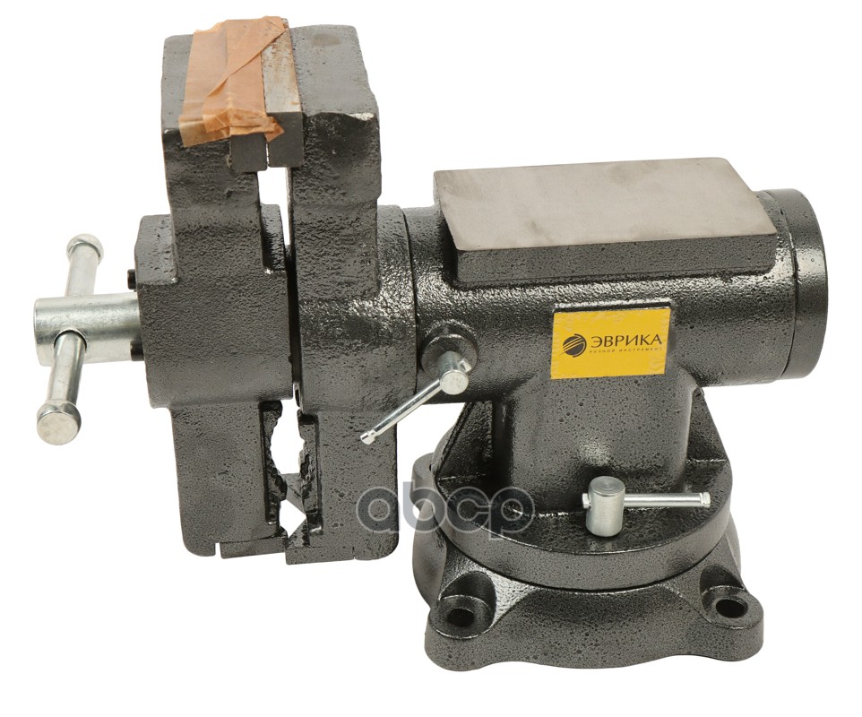 Тиски 125мм (5) поворотные чугунные многофункциональные с наковальней ЭВРИКА
