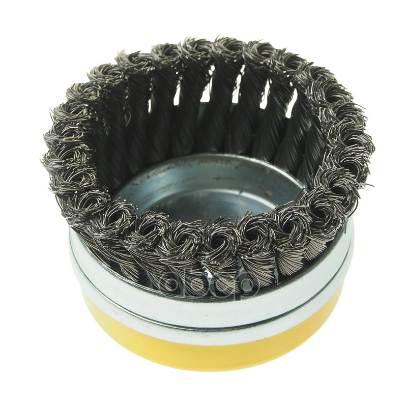 Кордщетка для УШМ чашка 100мм сталь ЭВРИКА