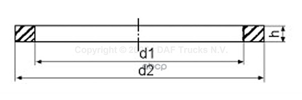 шайба форсунки  DAF F85/95CF/XF