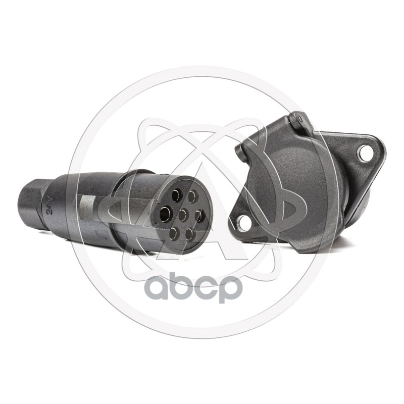 Разъем электрический прицепа ISO 1185 Type N 7-полюсный (комплект пластик) AVTOE