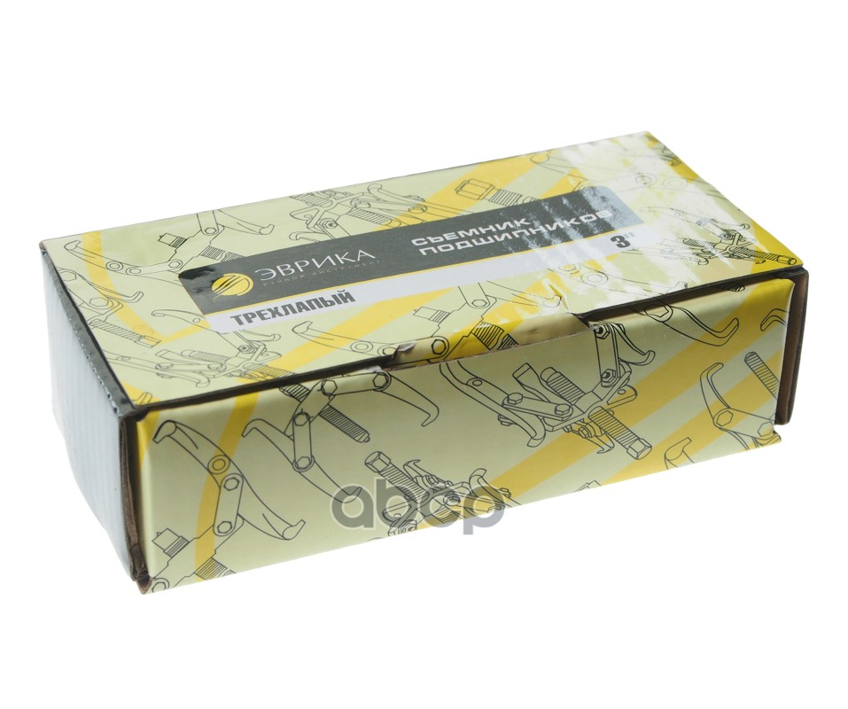 Съемник подшипников 3-х лапый 75мм 3 переставной ЭВРИКА