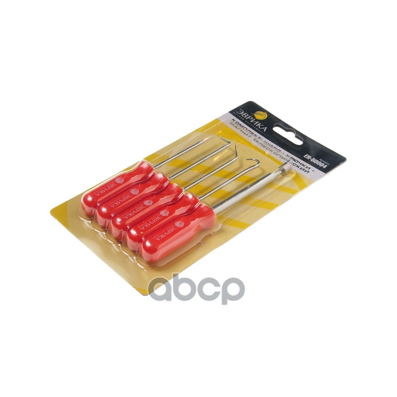 Набор инструментов (шило, крючки изогнутые 45°, 90° магнит телескопический) 5 предметов ЭВРИКА