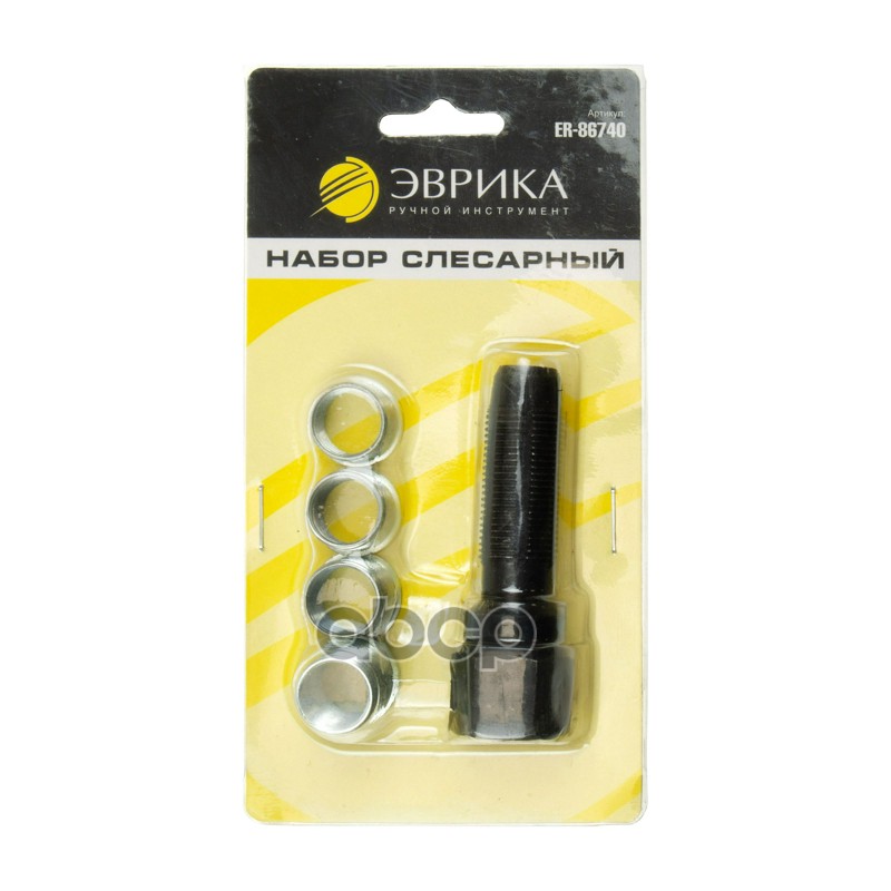 Набор слесарный ЭВРИКА для восстановления резьбы свечи зажигания 5пр.