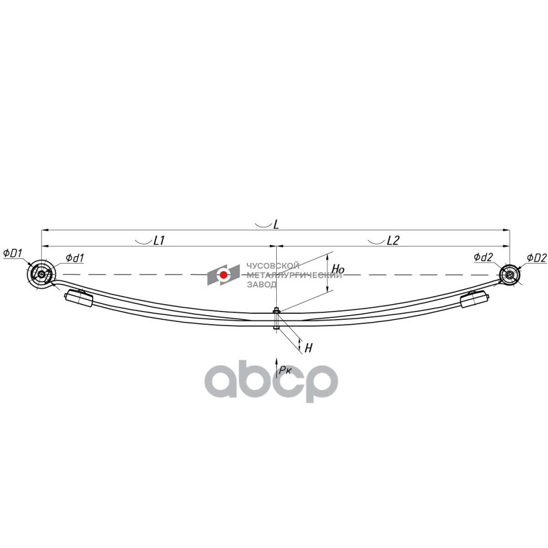 702202PG-2912012-01-10 Рессора задняя для Peugeot Boxer 3, Citroen Jumper, Fiat