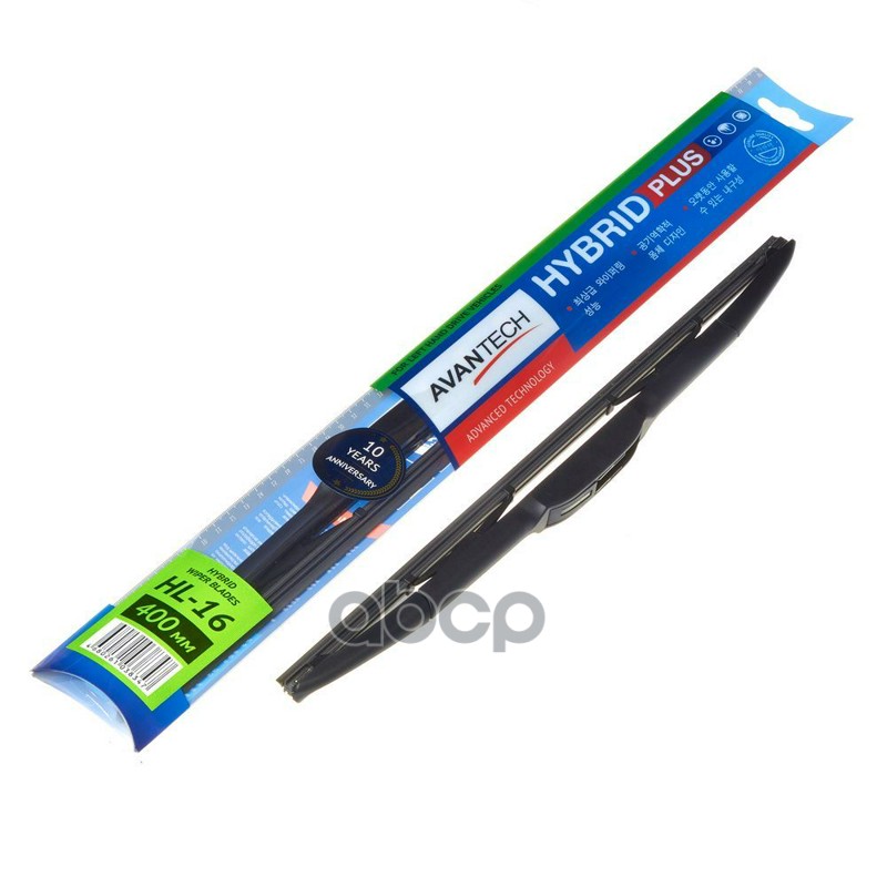 Щетка стеклоочистителя гибридная на левый руль Avantech Hybrid 400мм ( 16'' )