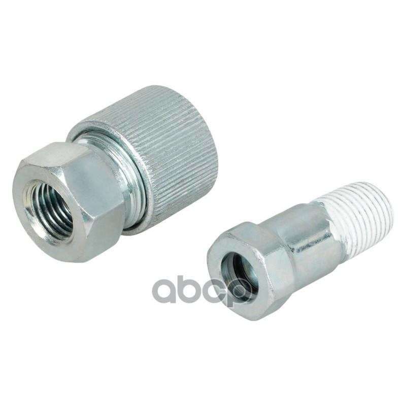 Ниппель и розетка для гидравлич. насосов БРС 1/4, 700 бар, оцинк.сталь, резьба NPT (AHFH03)