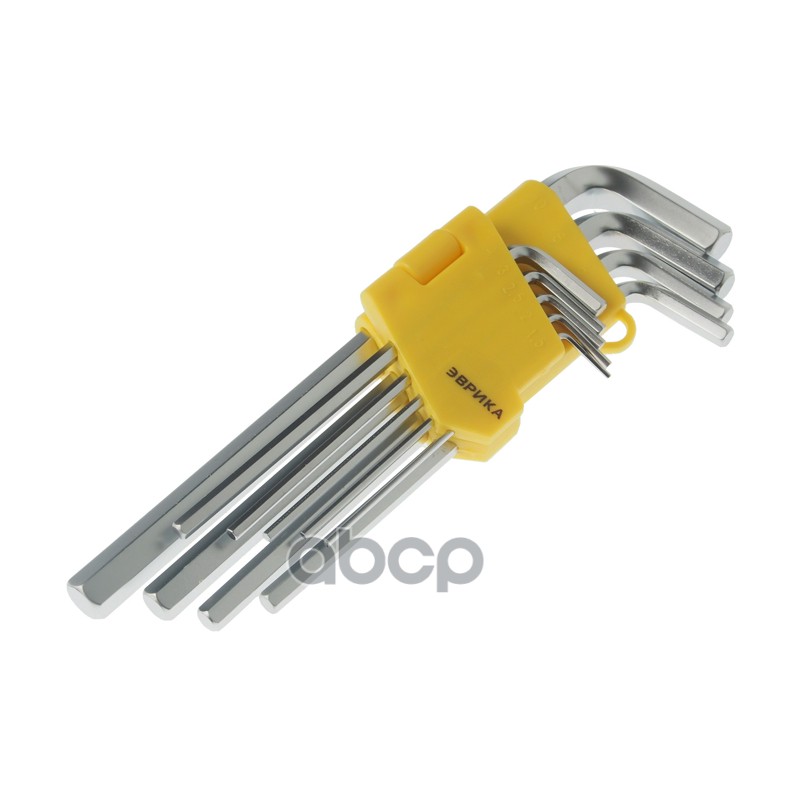 ER-15109L  Набор ключей Г-образ.удлин1,5-10мм 9 пр.ЭВРИКА