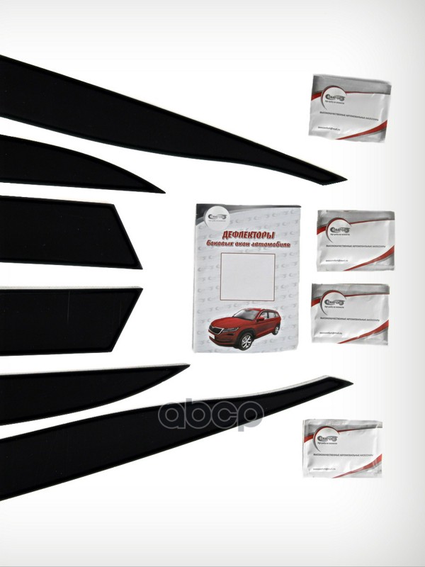 Дефлектор GEELY Monjaro (23-) окон комплект (6шт.) COMFORT