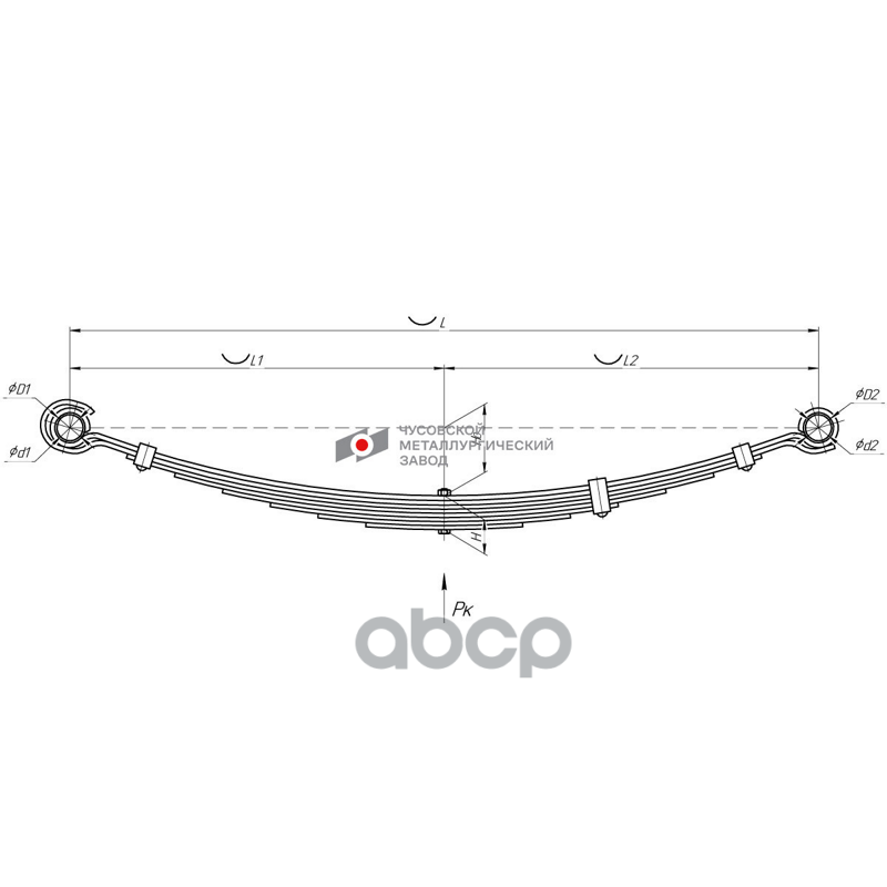 Рессора УАЗ-469 передняя (8 листов)