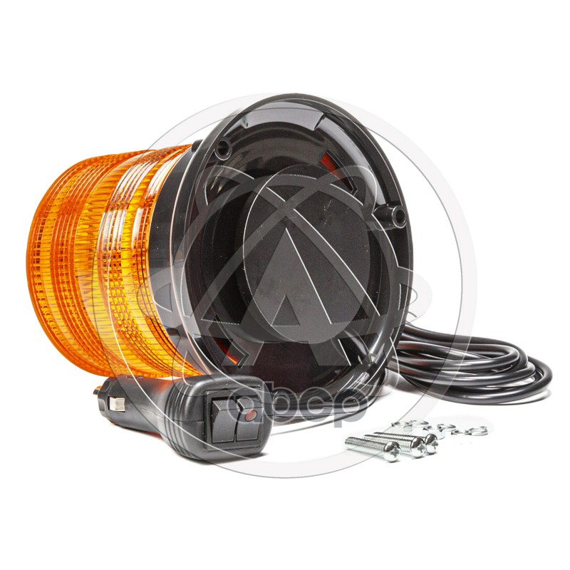 Маяк импульсный 12/24V (60 светодиодов) 7 режимов на магните желтый AVTOELECTRIC