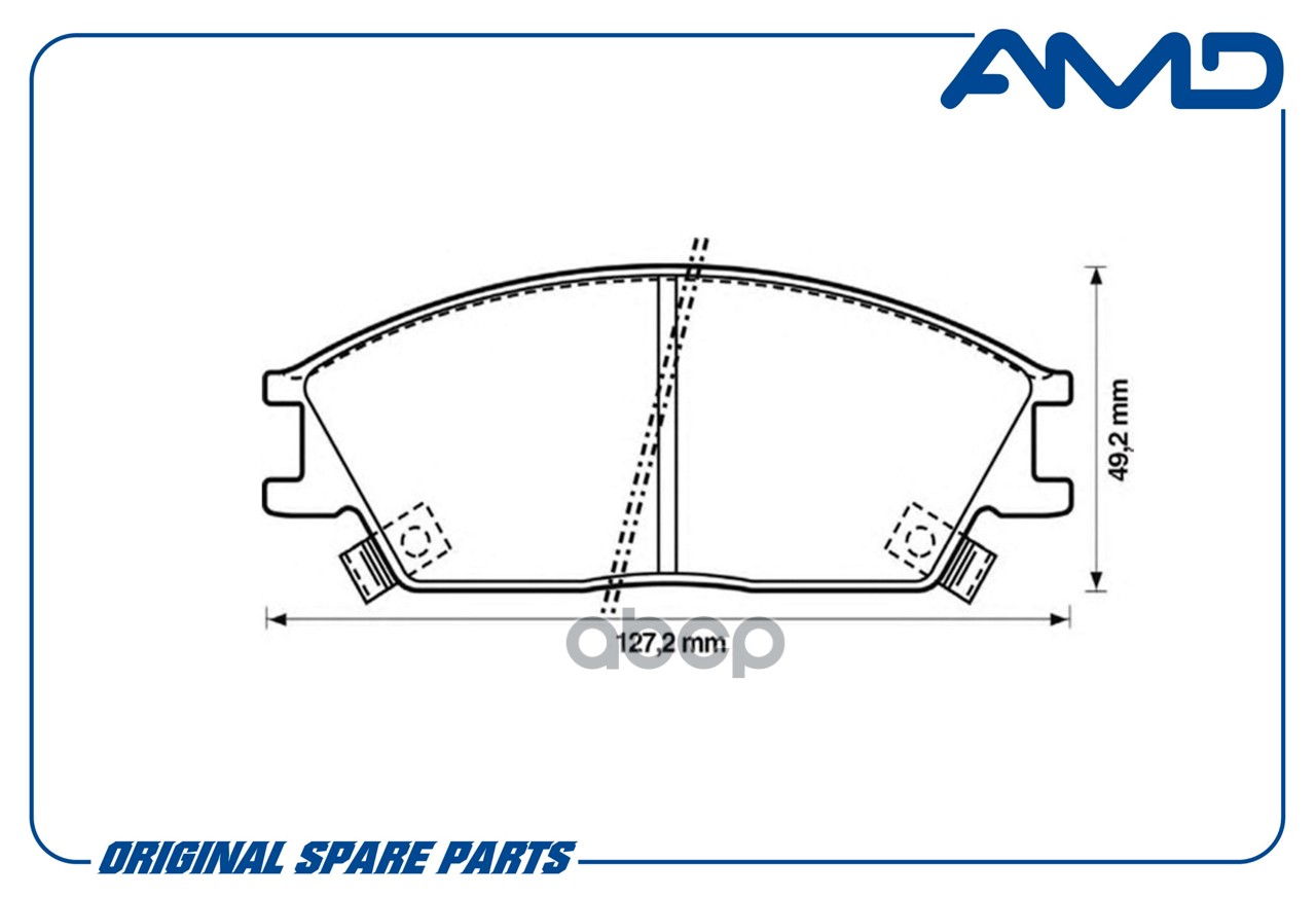 Колодки тормозные Hyundai Accent (ТагАЗ), Getz 02- передние AMD 5810125A00 GDB893;GDB3331;5810122A10;5810124C00;5810122A00;5810125A00;5810128A10;5810125A20;5810124B00;5810125A10;581011CA00;581011CA10;TR991C;AMDBF132;BD3601;PF084101;FC435;HP0004;ADR240111;