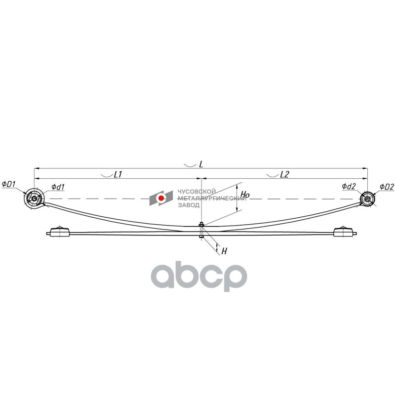 702202PG-2912012-10 Рессора задняя для Peugeot Boxer 3, Citroen Jumper, Fiat Duc