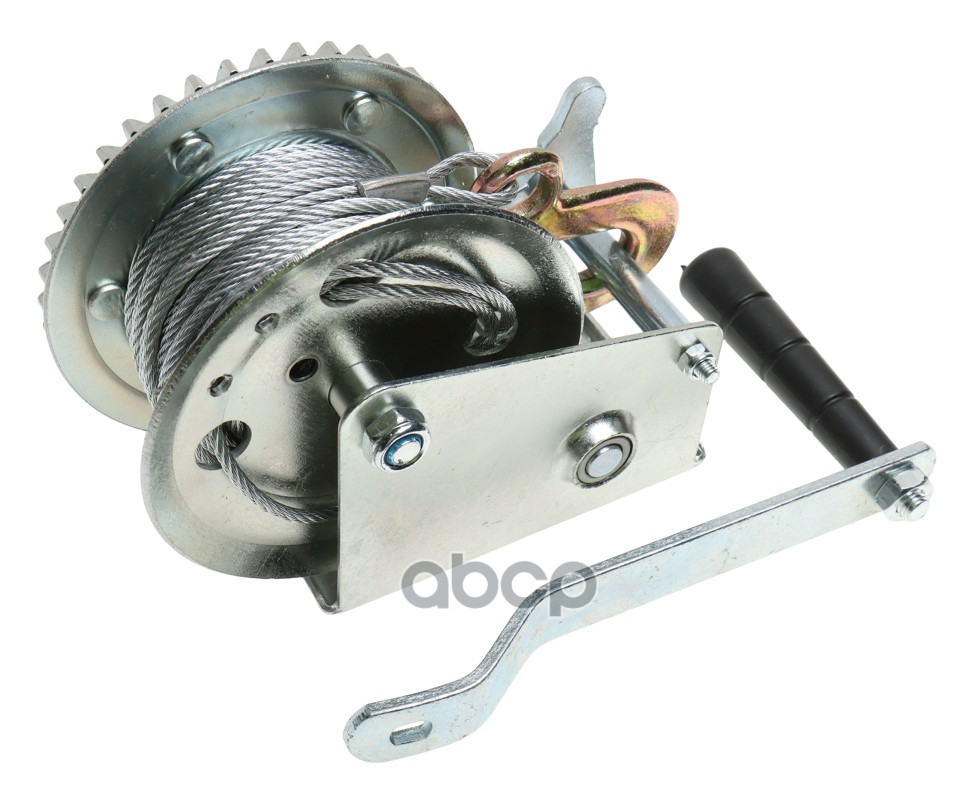 Лебедка барабанная 0.55т L=10м тросовая ЭВРИКА