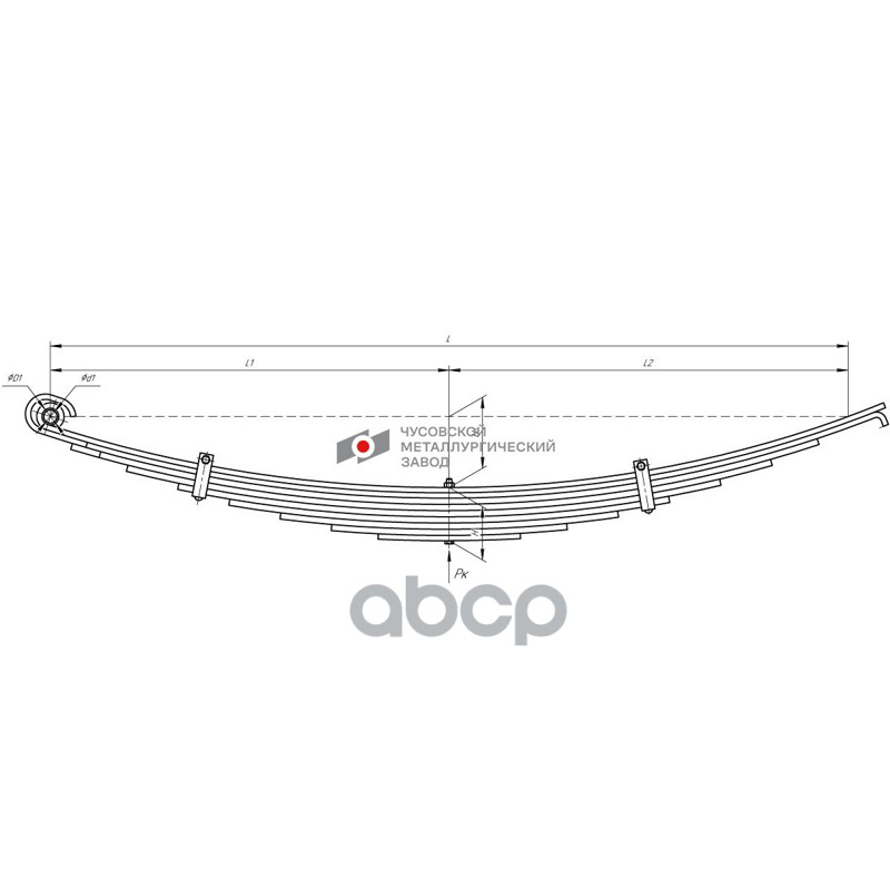 901209KZ-2902012 Рессора передняя КамАЗ 43118, 43261 9 листов