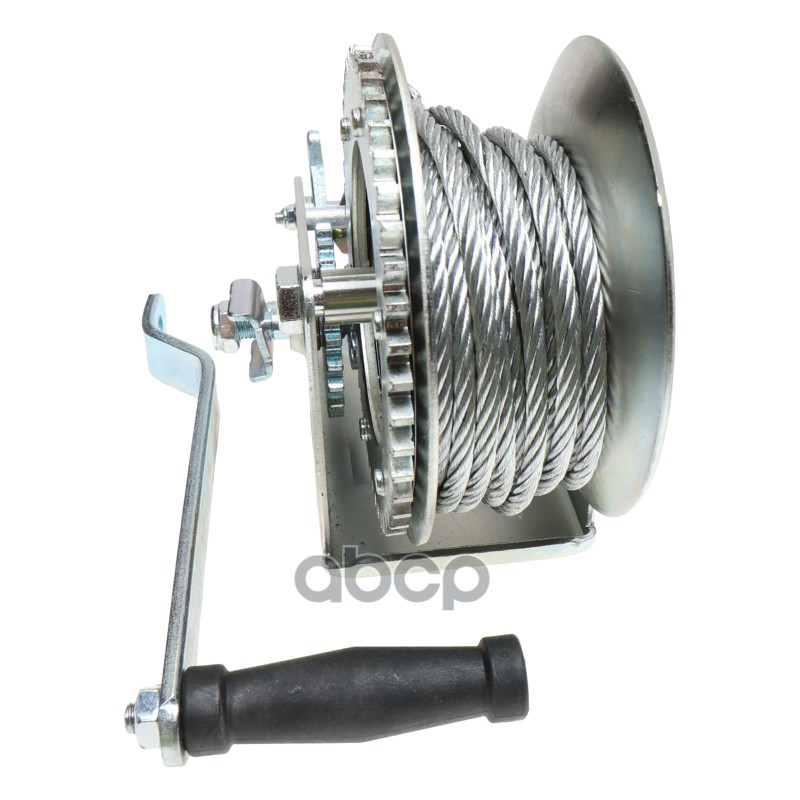 Лебедка барабанная 1.3т L=10м тросовая двухскоростная ЭВРИКА
