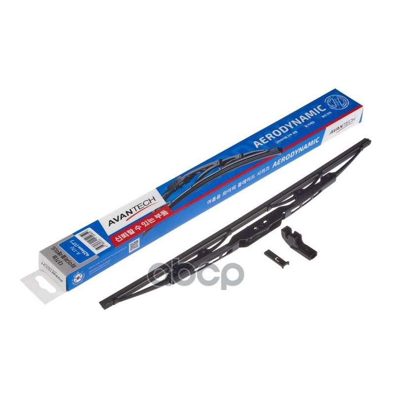 Щетка стеклоочистителя Avantech Aerodynamic 425мм ( 17'' ) 8522260062 / 8524226040 / 8250A248 / 8253A022 / 85222-60062 / 85242-26040 /  5212-37020/ 85212-37050/ 85212-37051/ 85212-42120/ 85212-60021/ 85220-12601/ 85220-12610/ 85220-12690/ 85220-12691/ 852