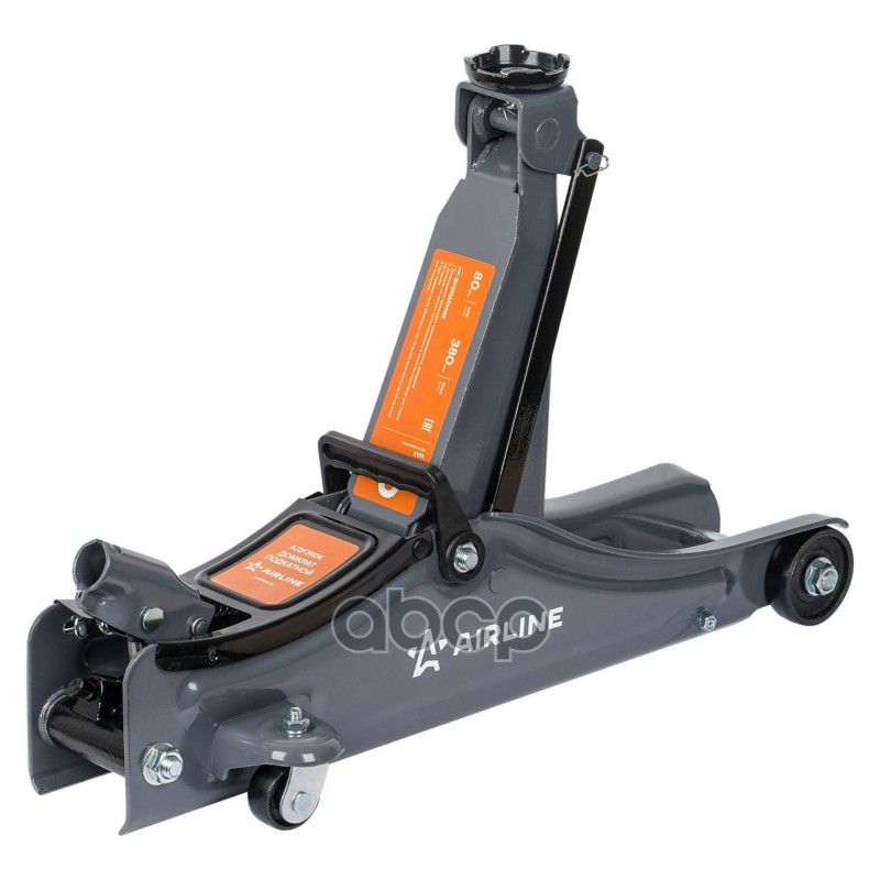 Домкрат подкатной 2т 80-380мм, низкопрофильный, кейс (AJ2F390K)