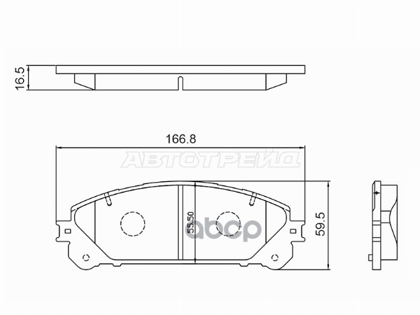Колодки тормозные (Спереди) Lexus RX 08-19 / Toyota Harrier 13-20 BAIKOR арт. BKBR0154