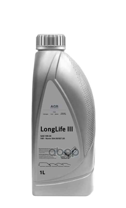 AGR Масло моторное AGR Longlife III 5W-30 синтетическое 1 л G S52195M2 VW 504.00/507.00