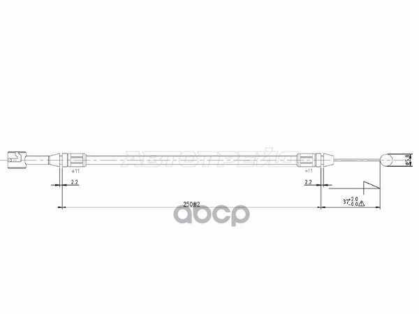 Трос капота Hyundai Solaris 10-17 / Accent 11-17 Sat арт. ST-219-0004