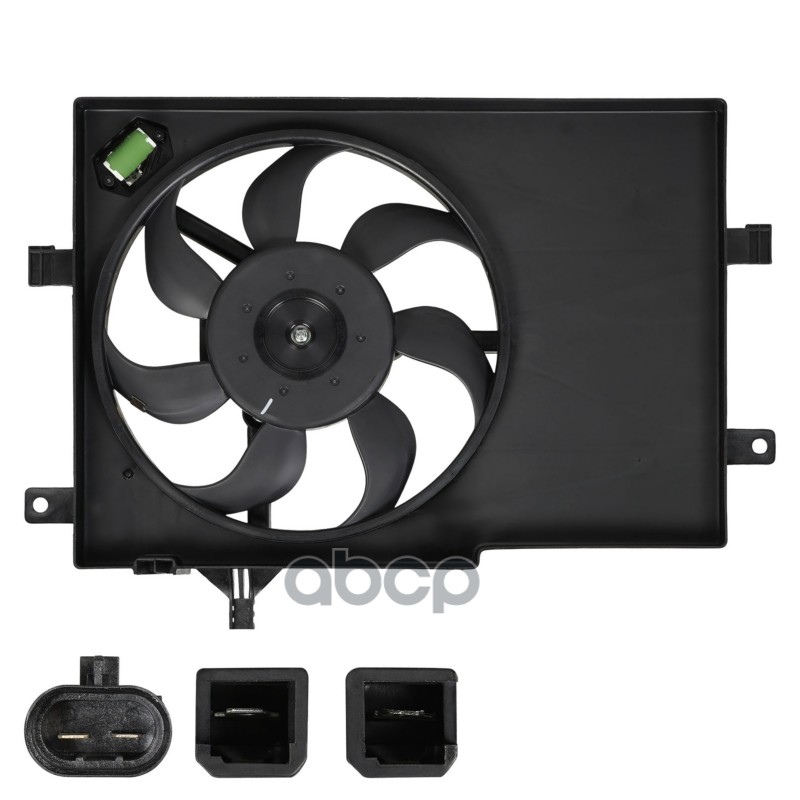 Крыльчатка с эл. моторомFIAT ALBEA (02-) LUZAR арт. LFK1661