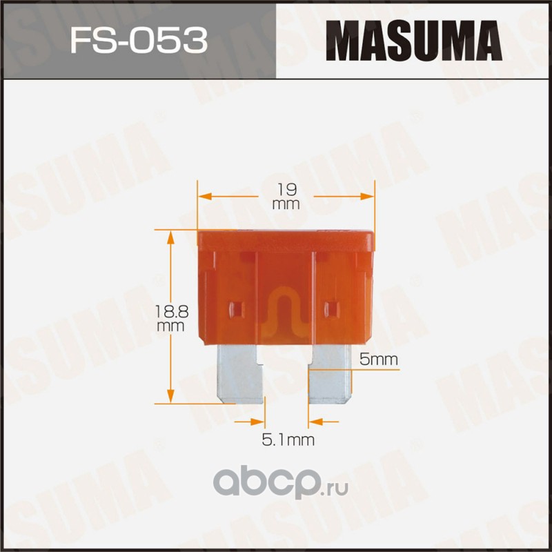 Masuma FS053 Предохр. Флажковые Стандарт 40А (уп.100шт)