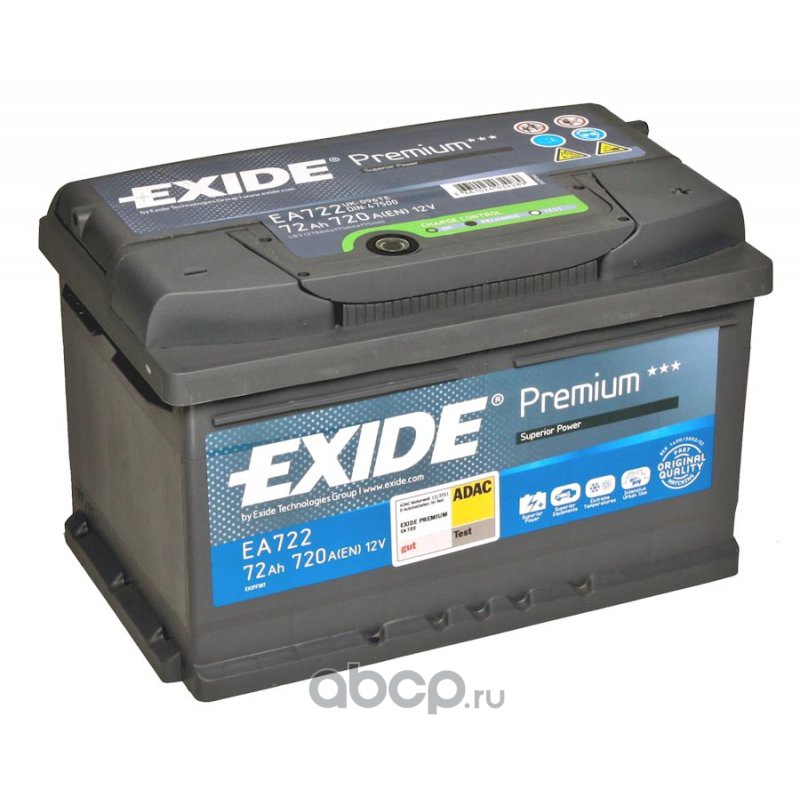 Exide Starter Battery EA722 