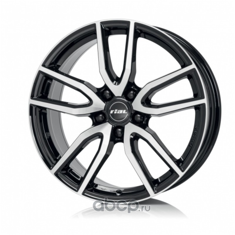 7.5x17 5114.3 ET48 DIA70.1 Diamant black front polished